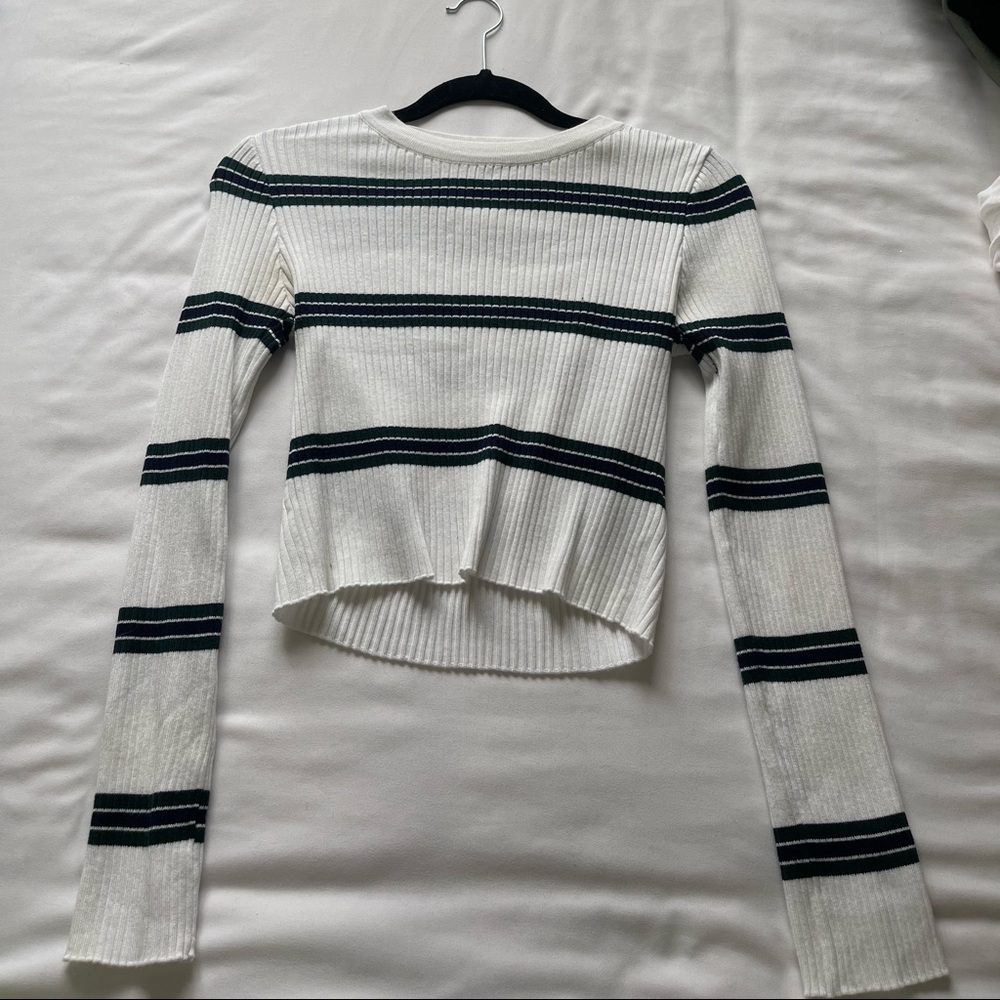 Kendal & Kylie Ribbed striped long sleeve
